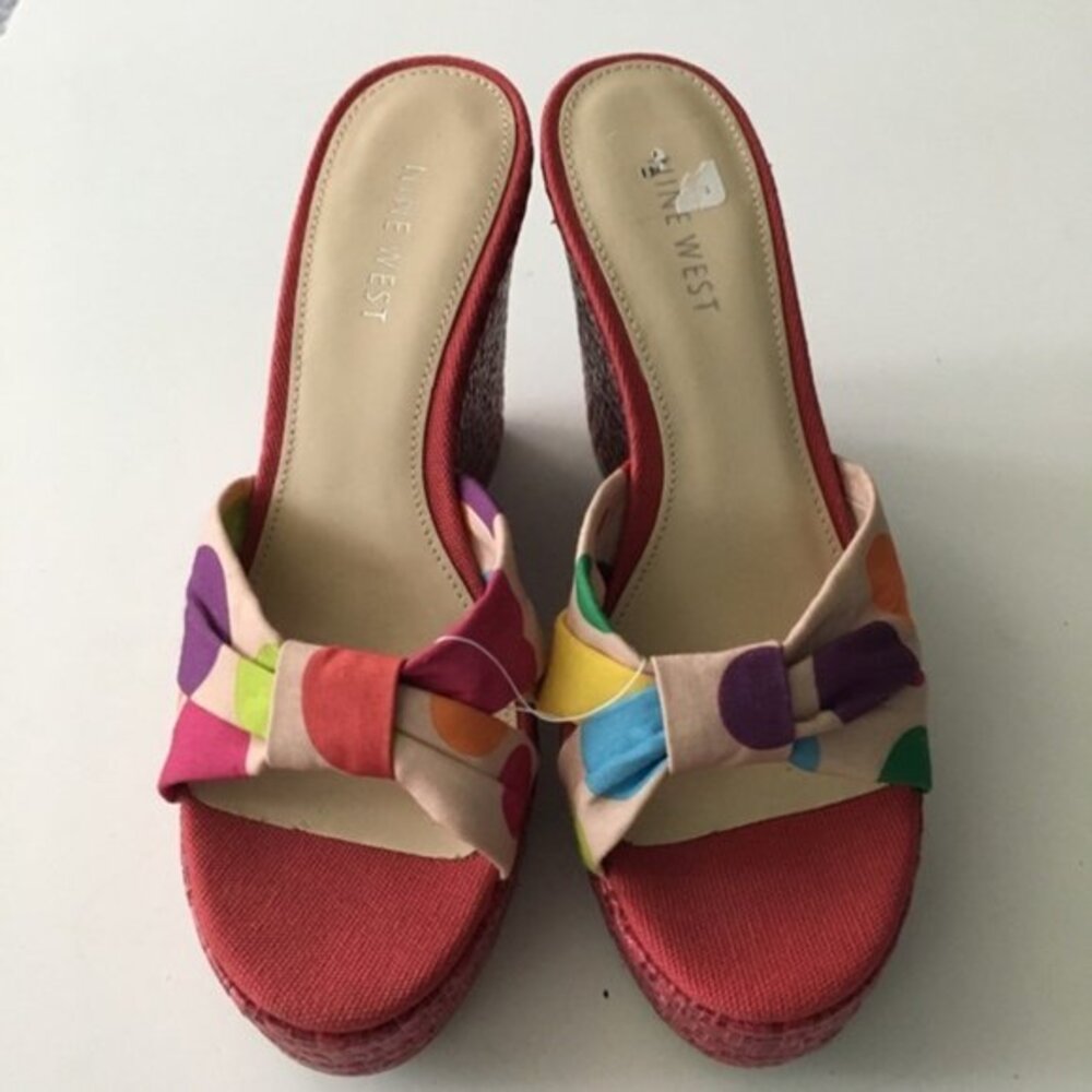 NEW Nine West‎ Nwrasselas 4" Heel Wedge espadrilles